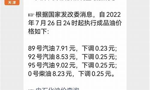 天津今日油价最新消息价格查询表格_天津今日油价一览表